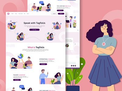 Landing Page Desing design ilustration landing design landing page landing page design ui uidesign website