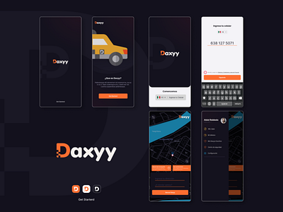 Daxyy UI/UX app branding dark ui daxyy design figma design graphic design logo mobile design ui ux