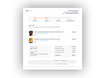 Arpi Design Email Receipt DailyUI 017 017 daily ui 017 dailyui email email receipt receipt ui ui design