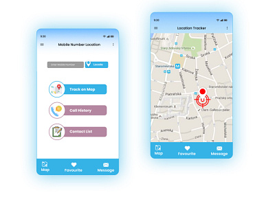Mobile Location Tracker Daily UI 020 020 daily ui 020 location location tracker app mobile number mobile number location tracker tracker ui 020