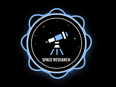 Badge - Daily UI 084 084 badge badge ico daily ui daily ui 084 space space research badge ui design