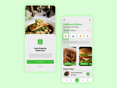 Food Delivery Application - Splash Screen - Daily UI 093 093 daily ui 093 delivery food food delivery app splash screen ui app