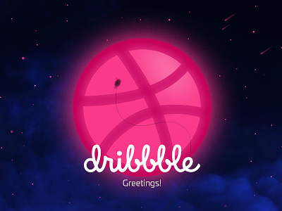 Swing_inc first contact debut dribbble firstshot hello illustration space swing