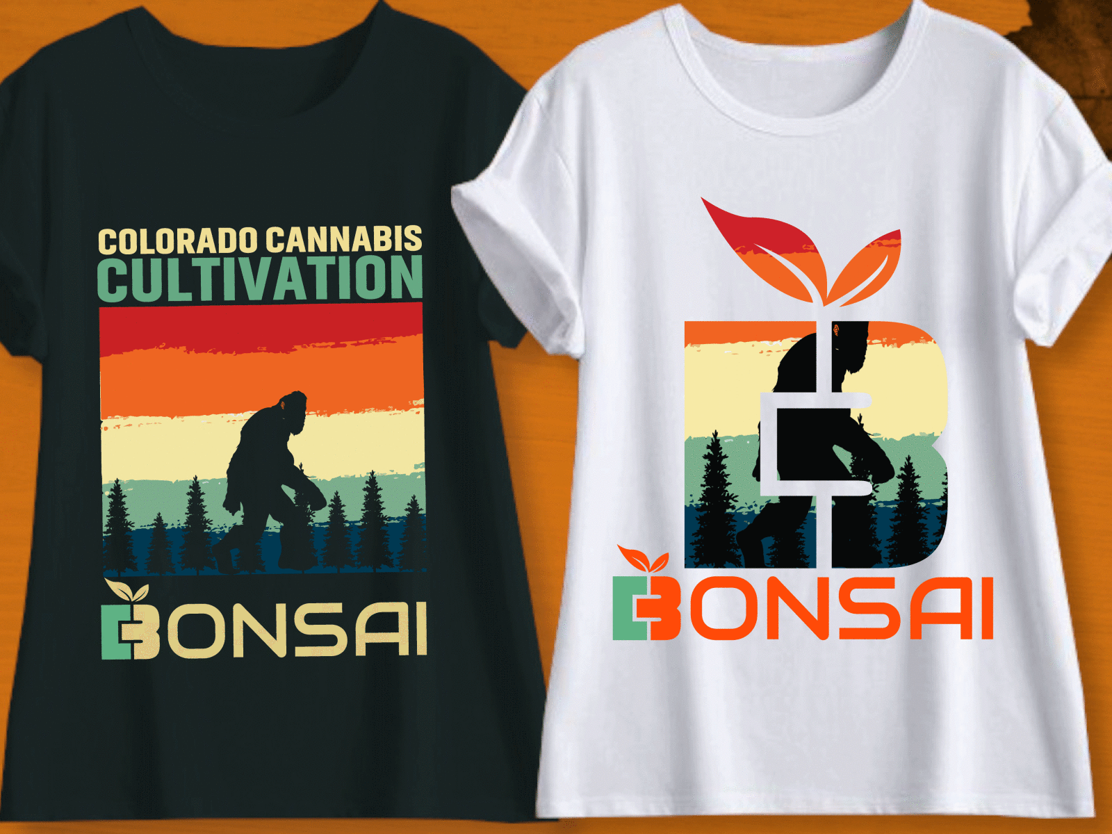 bonsai bigfoot t shirt design