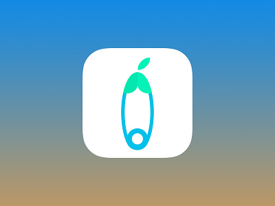 Safety Pin app apple gradient icon ios logo safety pin store