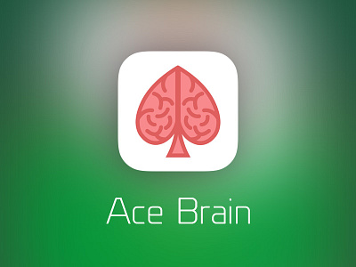 Ace Brain Icon ace app brain design icon ios iphone logo