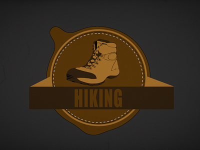 Hiking ae aftereffects design icon illustration logo motion typography ui