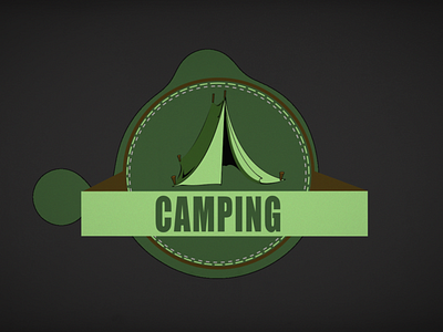 Camping ae aftereffects design icon illustration motion typography ui