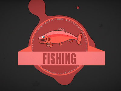 Fishing ae aftereffects animation branding design icon illustration logo motion typography ui vector web