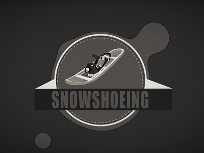 Snowshoeing ae aftereffects animation app branding design icon illustration logo motion typography vector web