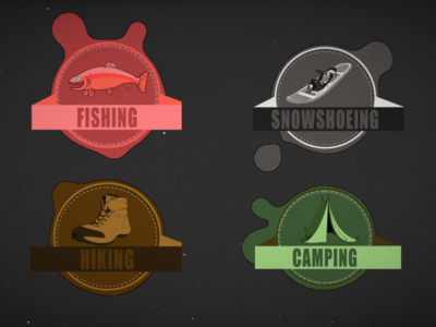 Icon Set for Wilderness Escapes