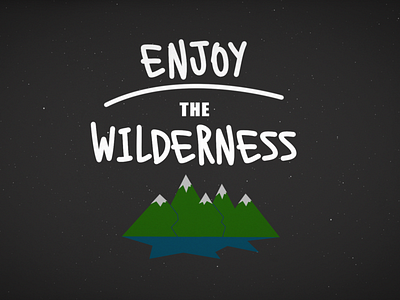 Wilderness Escapes Intro ae aftereffects branding design icon illustration motion typography vector