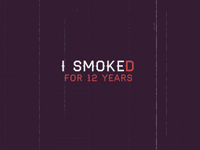 Dont Smoke ae aftereffects design icon illustration motion vector