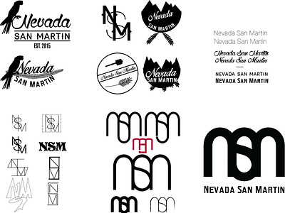 Nevada San Martin Logo Breakdown branding design icon illustration logo typography vector