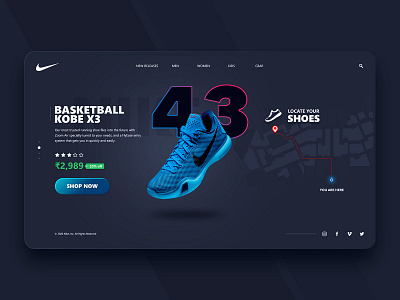 Nike adobe photoshop branding concept design dailyuix design graphic design graphicinspiration interfacely madebyranju nike nike shoes ui ui8net uidesign uiuxsupply ux visual design web