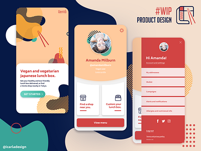 WIP Vento App app app design branding design illustration iphone ui ux vector wip workinprogress