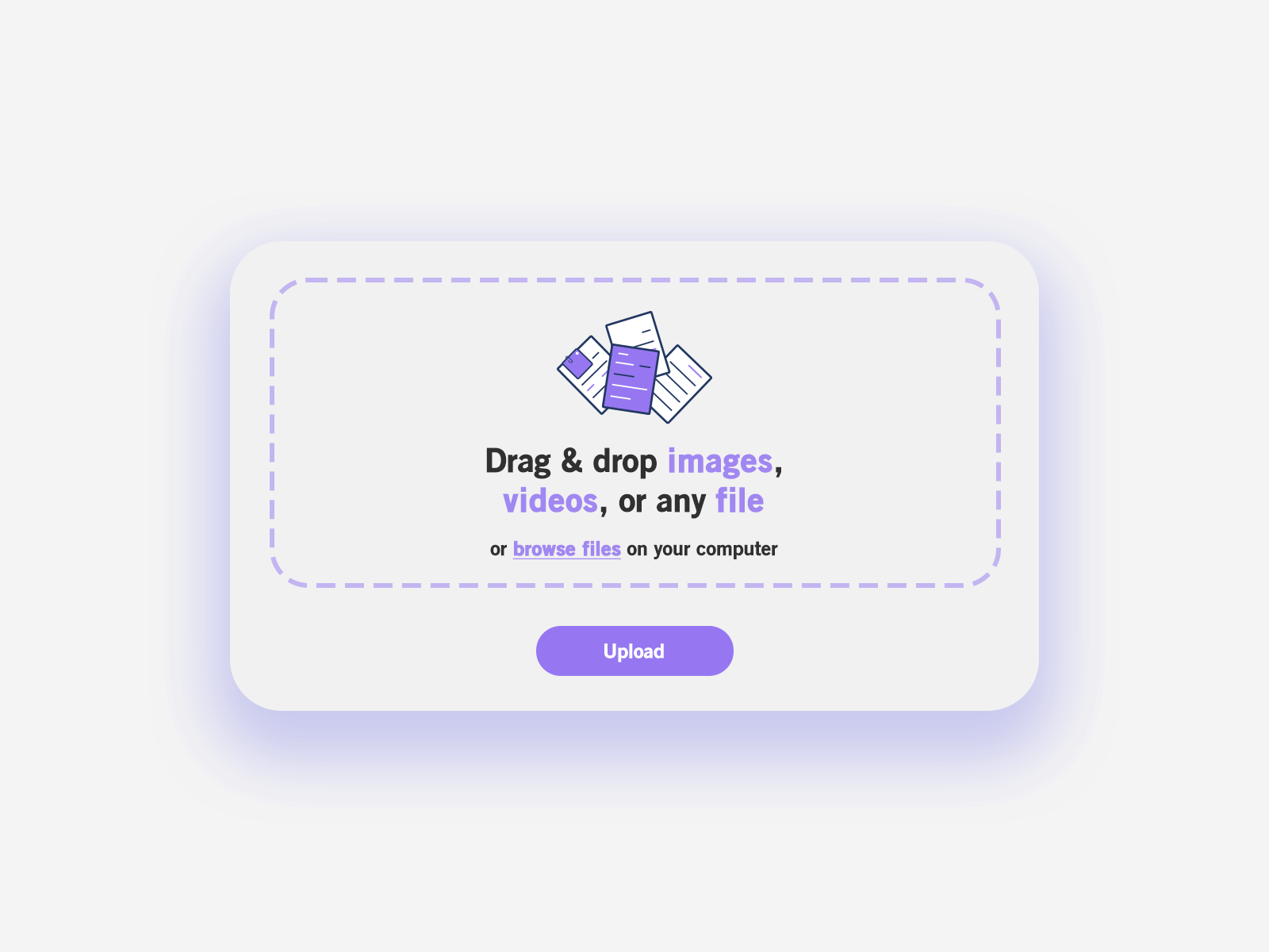 #DailyUI 016 file upload 📤 challenge dailyui dailyuichallenge design fileupload flat minimal ui ux vector