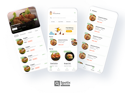 Food Delivery App Mockup adobe xd appdesign branding design graphic design logo mobile app mobile app design product design ui uiux user experience user interface