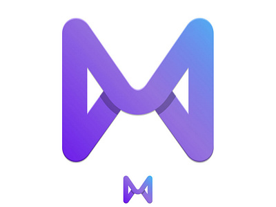 M Monogram design graphic design letter logo mark monogram simple simple logo