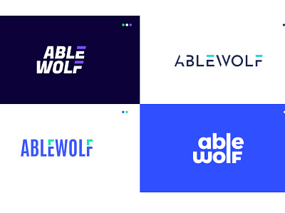 Experimenting and exploring wordmark logo ideas for Ablewolf branding design graphic design letter logo mark monogram simple simple logo