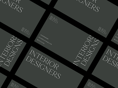 Visiting card design for interior designer