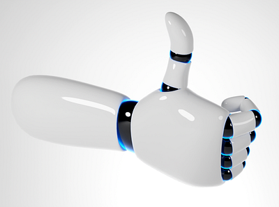 3d robotic hand 3d animation blender design illustration