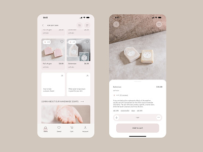 Soap store2 handmade mobile mobile app soap store ui ux