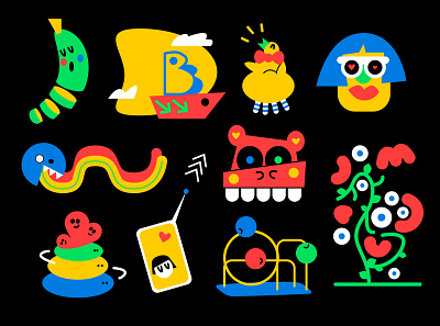 Styling art character design fun illustration vector