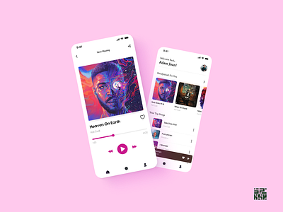 Music Player UI app design mockup music player spotify ui user user interface ux