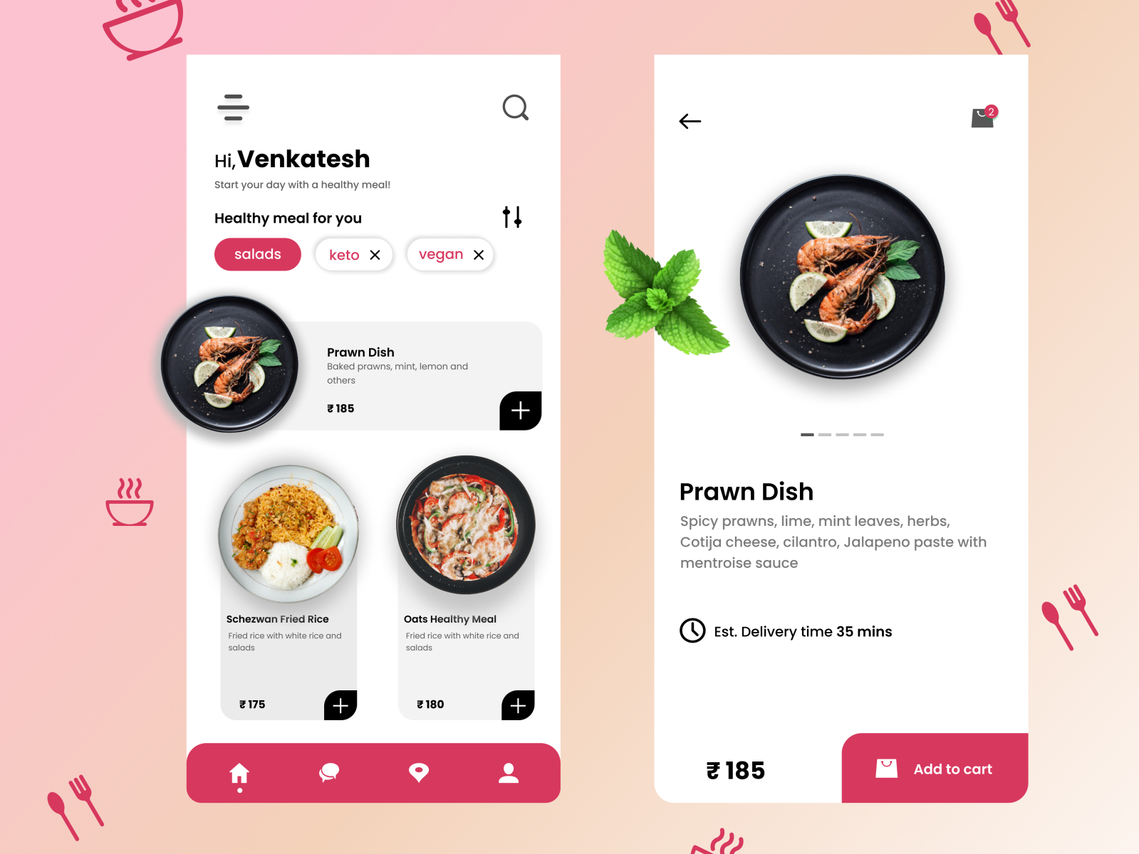 Food Fam Mobile Application by Pooja Gupta on Dribbble