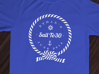 Ethan's Sail To 30 Tshirt graphic tshirt