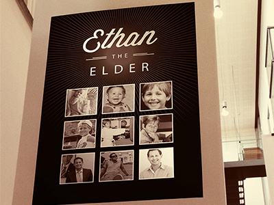 Ethan the Elder Posters poster typography