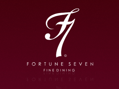 Fortune Seven Logo logo restaurant symbol typography