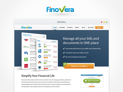 Finovera financial app web app
