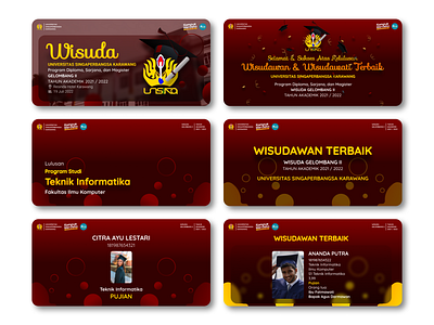 User Interface of UNSIKA graduation website ui