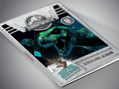 Jurassic World Album book design graphic design license design licensing