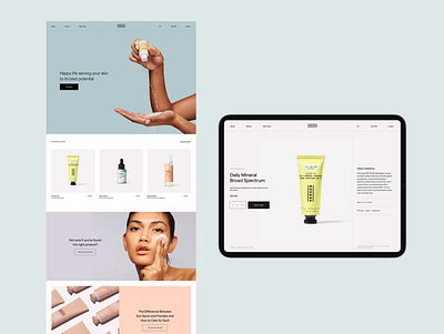 Skincare award award winning care design system ecommerce app ecommerce business ecommerce design ecommerce shop fashion homepage ios mobile responsive skin skin care