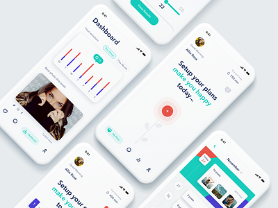 Alife - motivational app android app bitcoin btc calendar clean crypto dashboard fashion finance illustraion ios messages product responsive ui ux web