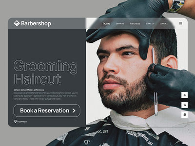 Barbershop Landing Page barbershop landing page landingpage ui