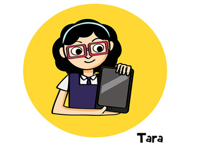 Tara - A character from a graphic novel I did. character design illustration schoolkid
