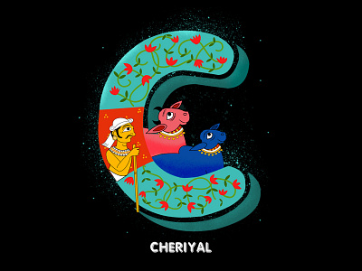 Cheriyal Scroll paintings 36daysoftype type typography