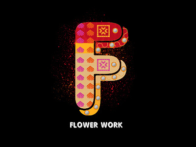 F Flower Embroidery 36daysof type 36daysoftype type typography