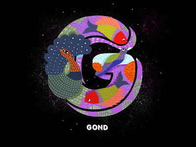 G for Gond Art 36daysoftype 36daysoftype graphicdesign type typography