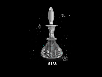 I for ittar or Itra #36daysoftype 36daysoftype essence fragrance indian perfume type typography