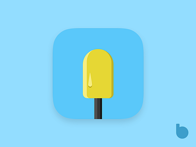 Lemon flat ice icon icon design photoshop summer vector