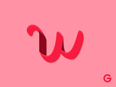 Typography - W logo logo design photoshop typography vector