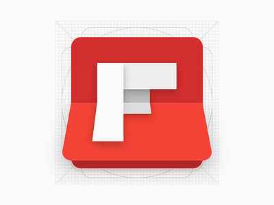Flipboard Android Icon Redesign