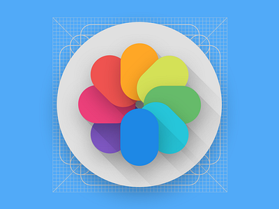 Material Gallery Icon android icon ios material material design photoshop redesign vector