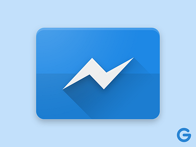 Facebook Messenger icon app apple facebook messenger icon icon design ios logo logo design material material design photoshop vector