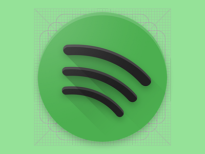 Spotify icon app apple icon icon design ios logo logo design material material design photoshop spotify vector